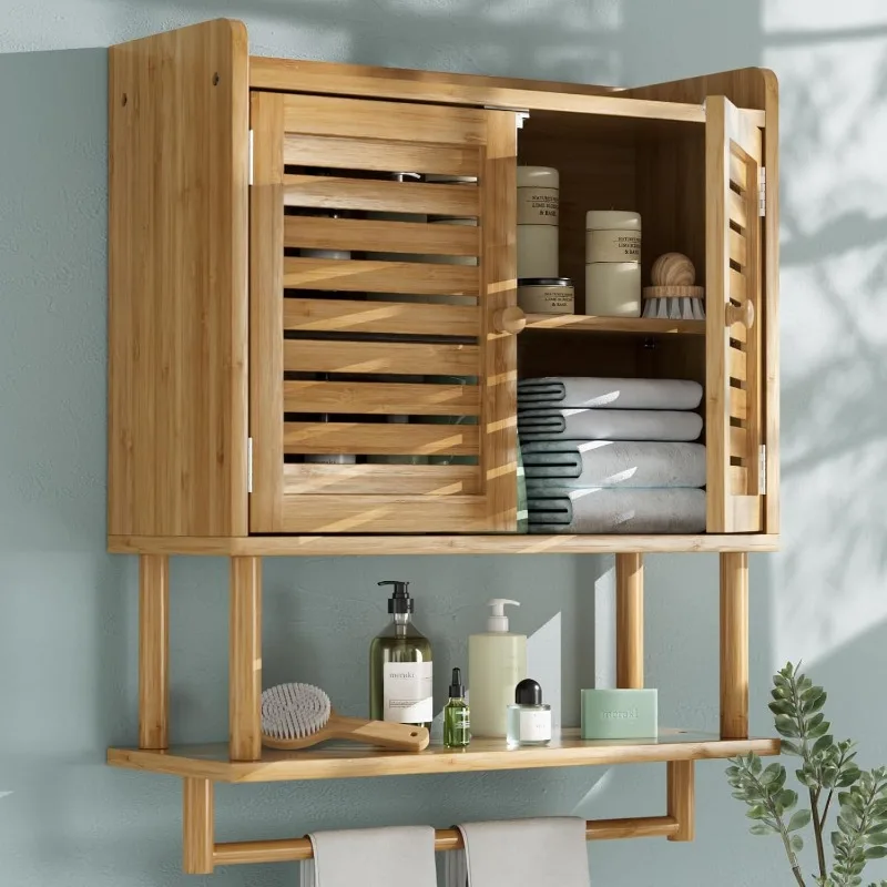 Bathroom Wall Cabinets,Hanging Over The Toilet Storage Organizer Cabinet,Adjustable Shelves for Small Spaces,8.3x21.3x26.6Inches
Bathroom Wall Cabinets,Hanging Over The Toilet Storage Organizer Cabinet,Adjustable Shelves for Small Spaces,8.3x21.3x26.6Inches