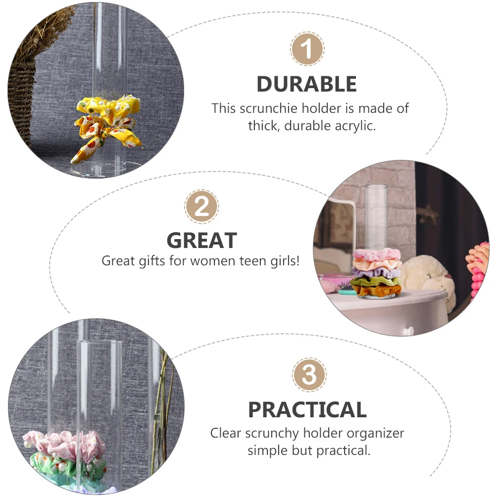 Girls Acrylic Scrunchie Holder Stand Clear Display Organizer for Hair Bands Ties Jewelry Valentine's Day Gift Scrunchie Holder
Girls Acrylic Scrunchie Holder Stand Clear Display Organizer for Hair Bands Ties Jewelry Valentine's Day Gift Scrunchie Holder