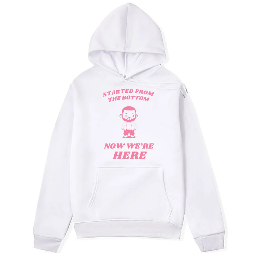 Rapper Hip Hop Drake "Started From The Bottom" Graphic Hoodies Men's Women Fashion Oversized Long Sleeve Sweatshirts Streetwear
Rapper Hip Hop Drake "Started From The Bottom" Graphic Hoodies Men's Women Fashion Oversized Long Sleeve Sweatshirts Streetwear