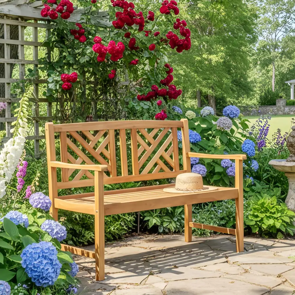 Patio Acacia Wood Bench, 2Person Outdoor Loveseat Chair, Cozy Armrest amp Backrest, Sturdy Acacia Wood Frame, Outdoor Slatted S
Patio Acacia Wood Bench, 2Person Outdoor Loveseat Chair, Cozy Armrest amp Backrest, Sturdy Acacia Wood Frame, Outdoor Slatted S