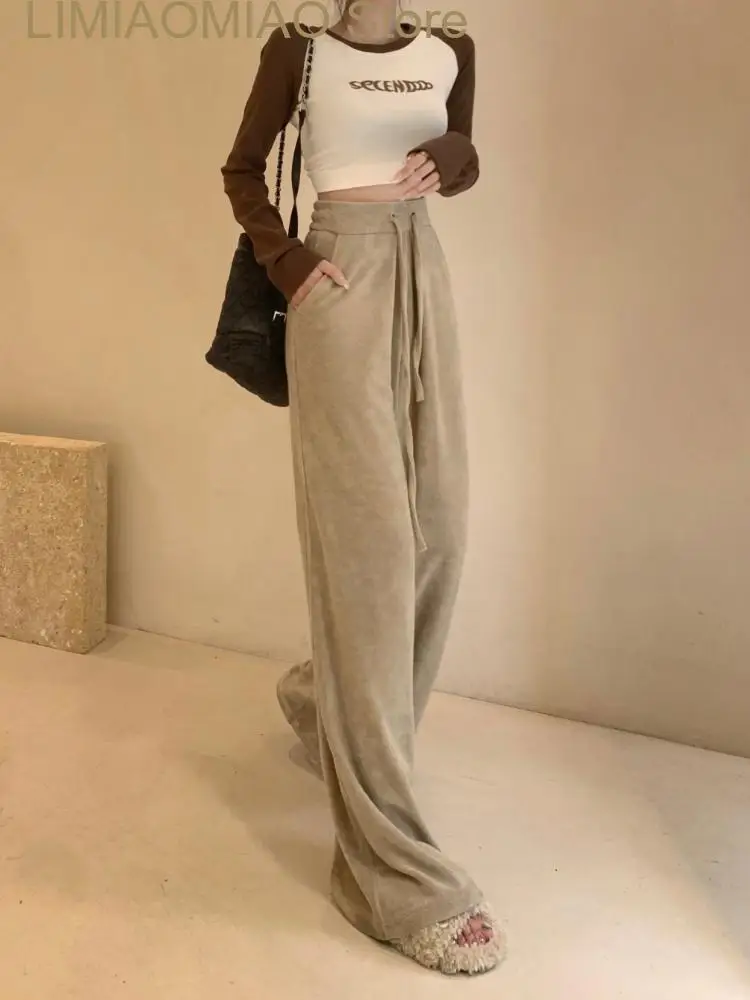 New High Waist Pants Women Street Fashion Casual Floor Length Ladies Sweatpants Solid Loose Trousers Autumn Streetwear
New High Waist Pants Women Street Fashion Casual Floor Length Ladies Sweatpants Solid Loose Trousers Autumn Streetwear