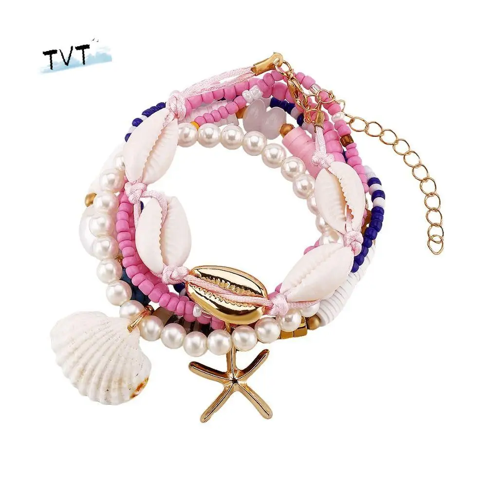 Sea Shell Rice Beads Bracelet Set Multilayer Rice Bead Starfish Pendant Bracelets Stacked Jewelry Accessories Bohemian Bracelet
Sea Shell Rice Beads Bracelet Set Multilayer Rice Bead Starfish Pendant Bracelets Stacked Jewelry Accessories Bohemian Bracelet