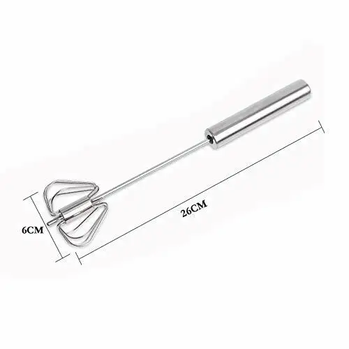 Premium Stainless Steel Manual Egg Beater Hand Crank Mixer for Baking Cooking Kitchen Tools Whisk Blender Lightweight Durable
Premium Stainless Steel Manual Egg Beater Hand Crank Mixer for Baking Cooking Kitchen Tools Whisk Blender Lightweight Durable