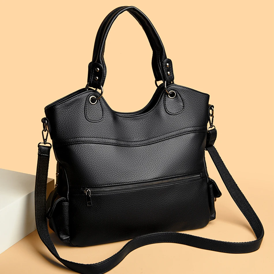 Luxury Soft Leather Tote Women Bags High Quality Ladies HandBags for Women Designer Shoulder Crossbody Messanger Bags Sac A Main
Luxury Soft Leather Tote Women Bags High Quality Ladies HandBags for Women Designer Shoulder Crossbody Messanger Bags Sac A Main