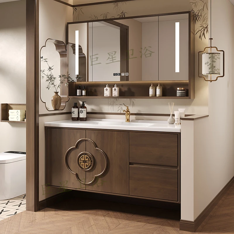 XL Aesthetic Oak Bathroom Cabinet Set with Ceramic Integrated Basin, Vintage Style Washstand, Wash Basin Cabinet
XL Aesthetic Oak Bathroom Cabinet Set with Ceramic Integrated Basin, Vintage Style Washstand, Wash Basin Cabinet