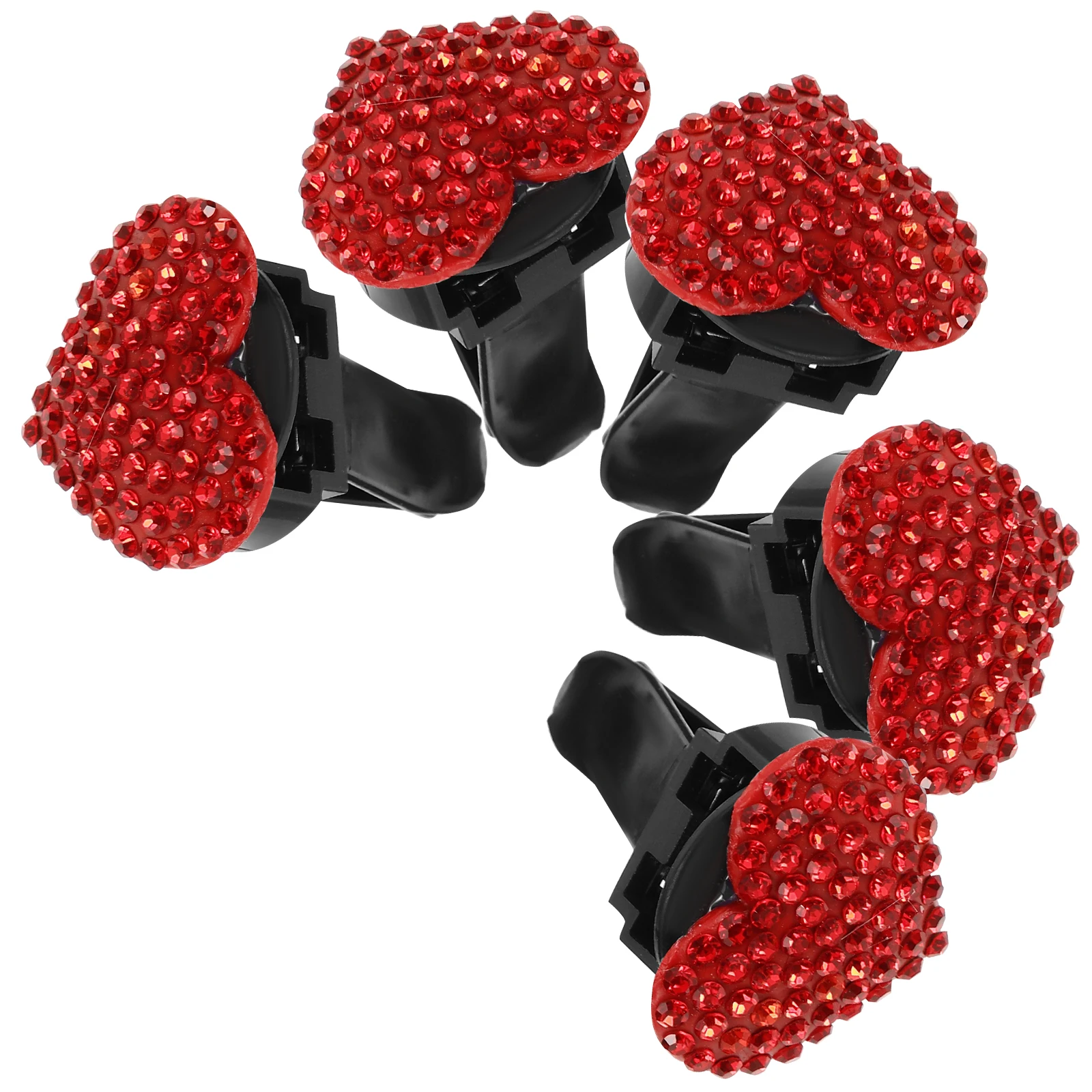 5 Pcs Vent Accessories Clips Rhinestone Air Freshener Car Vent Clips Red Decor Accessories Car Fragrance Holder
5 Pcs Vent Accessories Clips Rhinestone Air Freshener Car Vent Clips Red Decor Accessories Car Fragrance Holder
