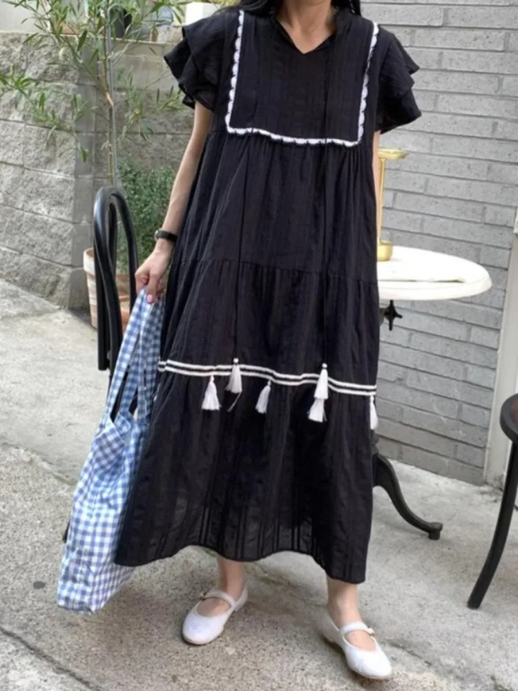 Casual round Neck Overhead Dress Heavy Embroidery Long Skirt Korean Style Spring Autumn Winter Women's Fashion Streetwear
Casual round Neck Overhead Dress Heavy Embroidery Long Skirt Korean Style Spring Autumn Winter Women's Fashion Streetwear