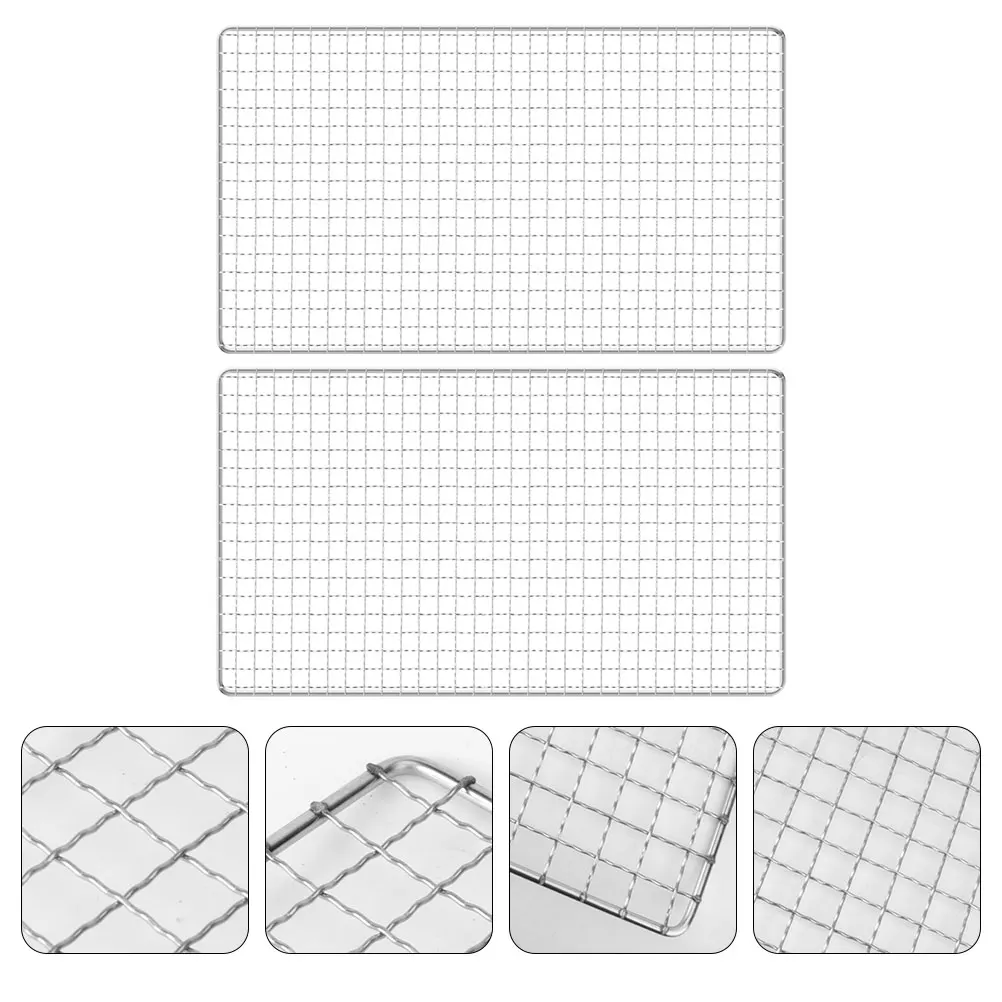 2pc BBQ Grill Nets Large Capacity Stainless Steel Square Bread Silver Outdoor Cooking Barbecue Wire Meshes Kitchen Tools
2pc BBQ Grill Nets Large Capacity Stainless Steel Square Bread Silver Outdoor Cooking Barbecue Wire Meshes Kitchen Tools