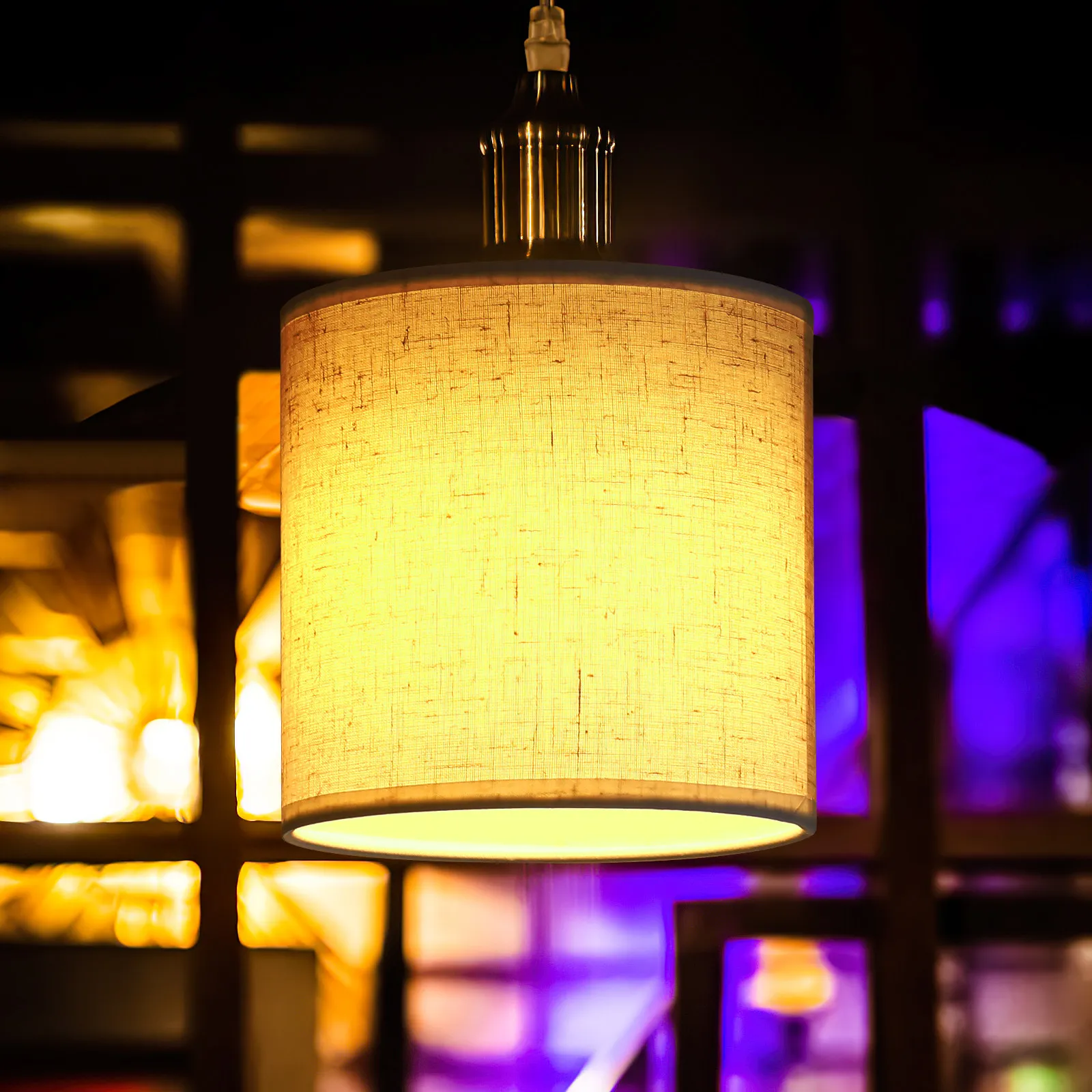 Linen Drum Lampshade Rustic Style Chandelier Table Floor Lamp Cover Dust Proof Replacement Lamp Shade for Home Hotel
Linen Drum Lampshade Rustic Style Chandelier Table Floor Lamp Cover Dust Proof Replacement Lamp Shade for Home Hotel