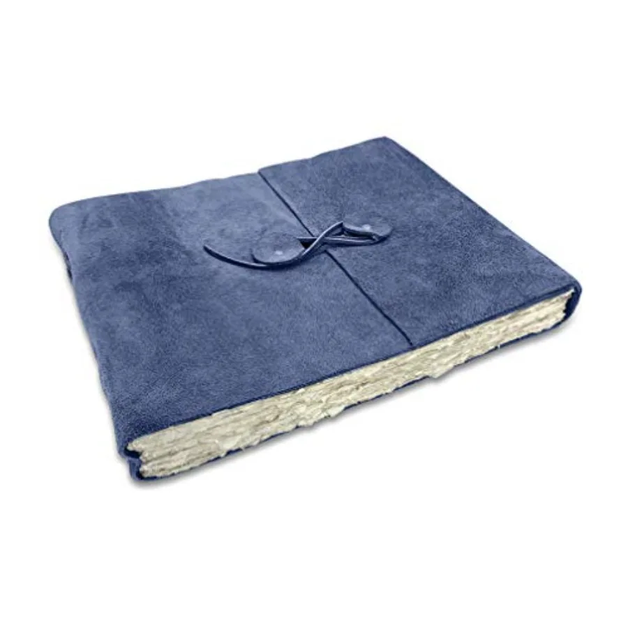 Blue Leather Watercolor Journal - 10" x 12.5" - Large Genuine Leather Album with Handmade Deckle Edge Paper for Watercolor Albu
Blue Leather Watercolor Journal - 10" x 12.5" - Large Genuine Leather Album with Handmade Deckle Edge Paper for Watercolor Albu