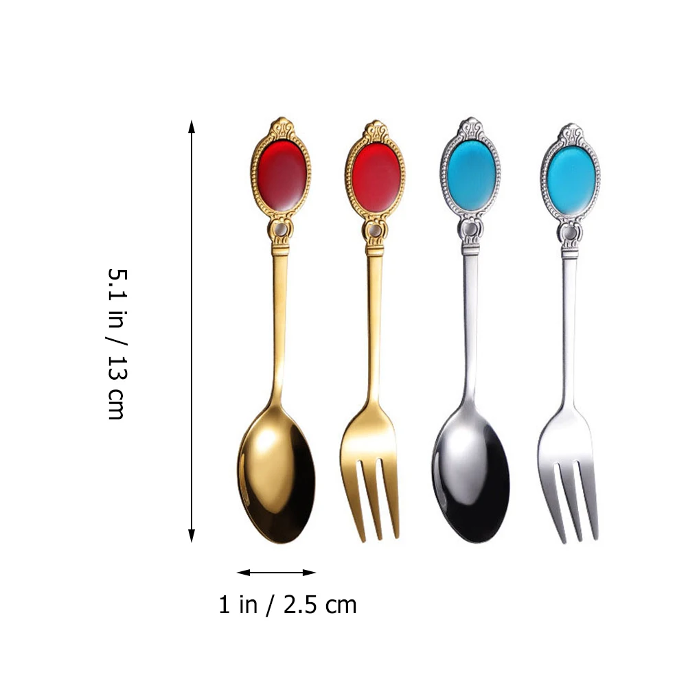 4PCS Stainless Steel Spoon Vintage Long H Honey Coffee Stirring Scoop Easy Clean Practical Use Kitchen Bar Tool Dessert
4PCS Stainless Steel Spoon Vintage Long H Honey Coffee Stirring Scoop Easy Clean Practical Use Kitchen Bar Tool Dessert