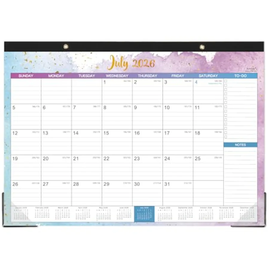 2026-2027 Desk Calendar - Large Desk Calendar 2026-2027, Jul. 2026 - Dec. 2027, 17" x 12", 18 Monthly Calendar with Desk Pad, T
2026-2027 Desk Calendar - Large Desk Calendar 2026-2027, Jul. 2026 - Dec. 2027, 17" x 12", 18 Monthly Calendar with Desk Pad, T