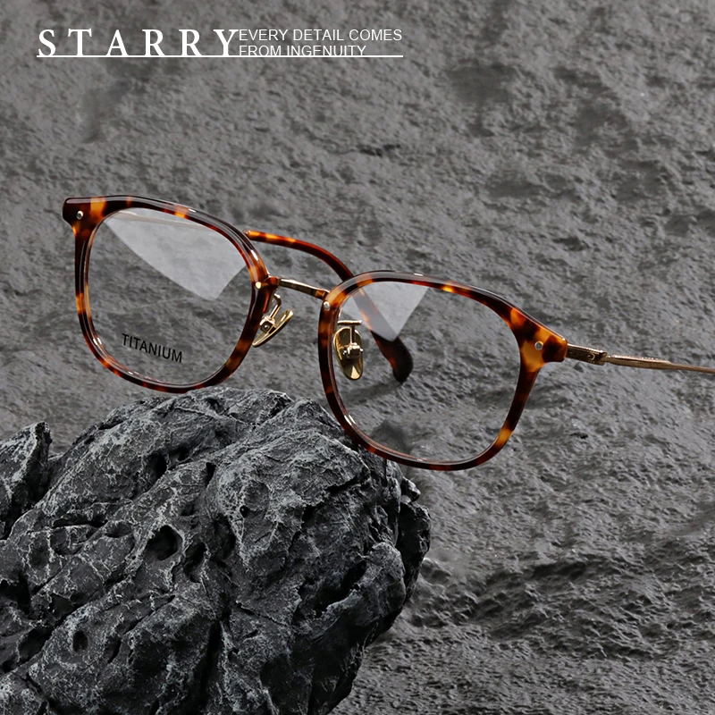 Titanium Men Eyeglasses Square Quality Handmade Glasses Frame Retro Optical Myopia Reading Personalized Women Eyewear FOSTER
Titanium Men Eyeglasses Square Quality Handmade Glasses Frame Retro Optical Myopia Reading Personalized Women Eyewear FOSTER