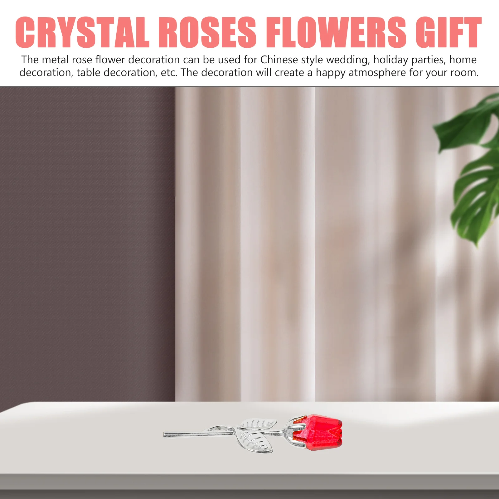 Metal Rose Flower Ornament Red Crystal Decorative Wedding Table Decor Wedding Party Supplies Home Decoration Party Decor
Metal Rose Flower Ornament Red Crystal Decorative Wedding Table Decor Wedding Party Supplies Home Decoration Party Decor