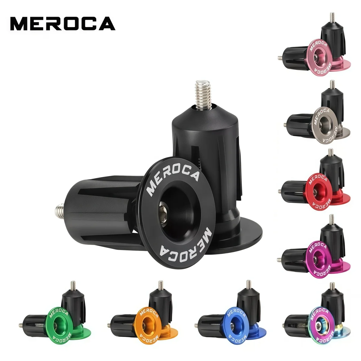 MEROCA Expansion Bar End Plugs – Aluminum Handlebar End Caps With Expandable Locking Mechanism For MTB & Road Bike (1 Pairs)
MEROCA Expansion Bar End Plugs – Aluminum Handlebar End Caps With Expandable Locking Mechanism For MTB & Road Bike (1 Pairs)