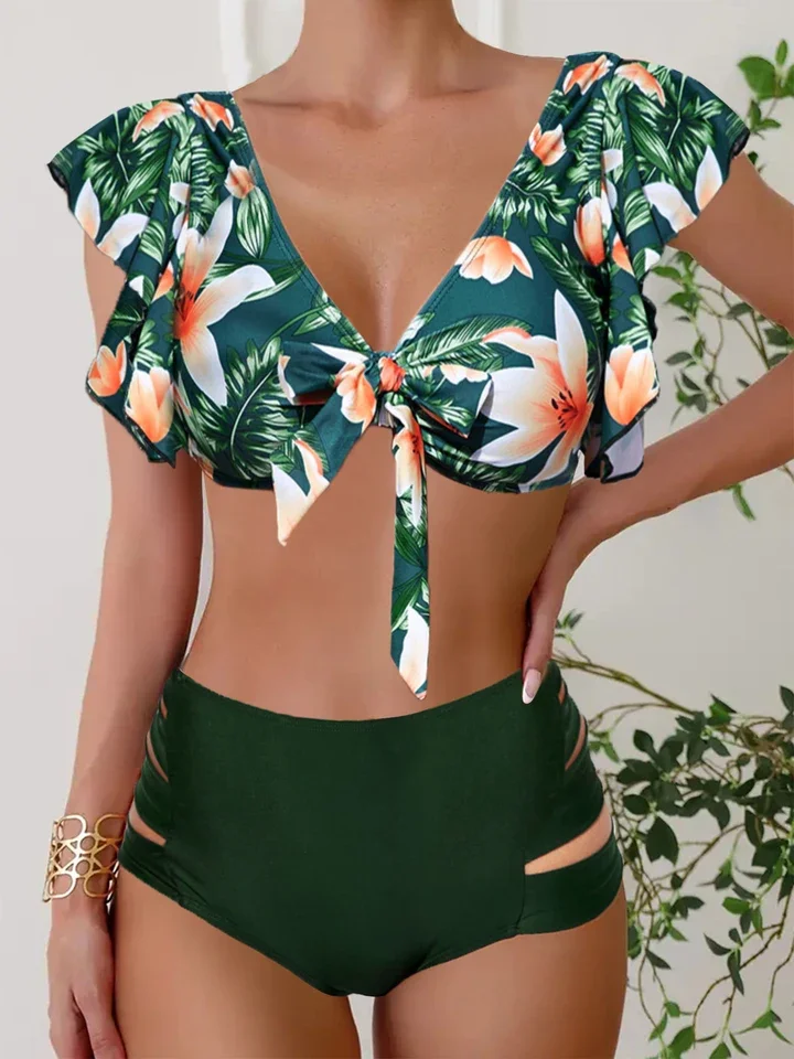 Women's Sexy Casual Vacation Style Swimsuit Halter Fashion Leopard Print Sleeve Bikini Swimsuit Set S-5XL
Women's Sexy Casual Vacation Style Swimsuit Halter Fashion Leopard Print Sleeve Bikini Swimsuit Set S-5XL