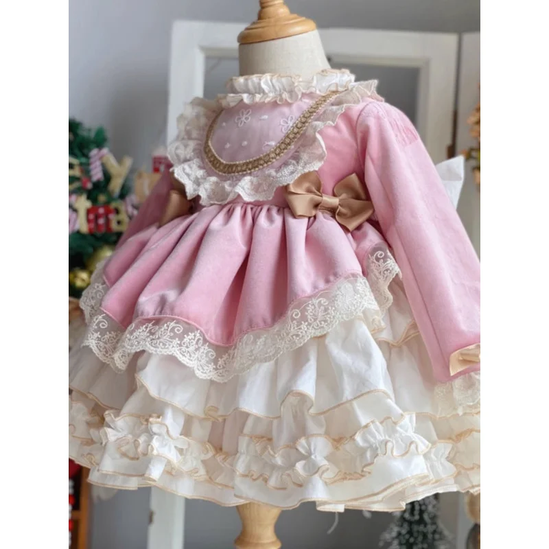 Girls Spring and Autumn New Long Sleeve Puffy Cake Velvet Birthday First Birthday Dress Princess Dress
Girls Spring and Autumn New Long Sleeve Puffy Cake Velvet Birthday First Birthday Dress Princess Dress