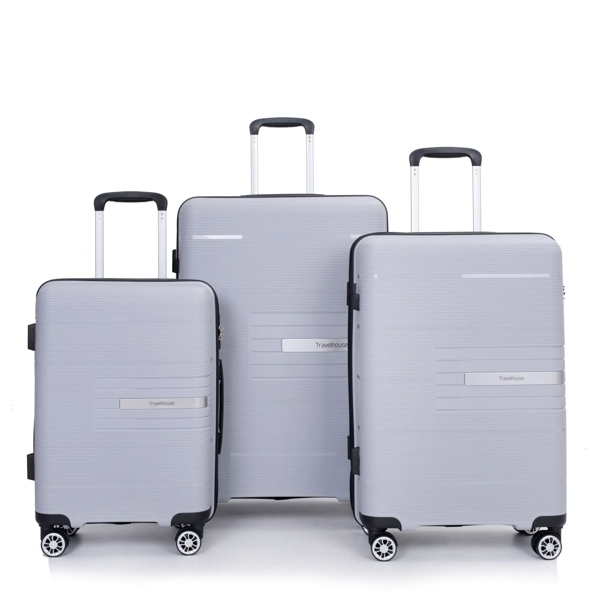 Hardshell Suitcase Double Spinner Wheels PP Luggage Sets Lightweight Durable Suitcase with TSA Lock,3-Piece Set (20/24/28) , Sil
Hardshell Suitcase Double Spinner Wheels PP Luggage Sets Lightweight Durable Suitcase with TSA Lock,3-Piece Set (20/24/28) , Sil