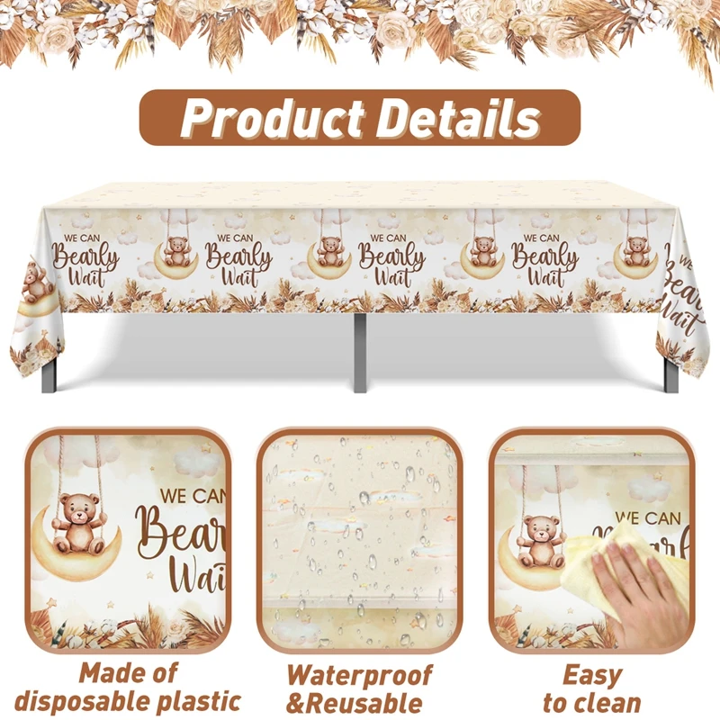 Teddy Bear Party Supplies Disposable Tablecloth Kid Birthday Party Cartoon Bear Table Cover For Children Holiday Decoration Gift
Teddy Bear Party Supplies Disposable Tablecloth Kid Birthday Party Cartoon Bear Table Cover For Children Holiday Decoration Gift