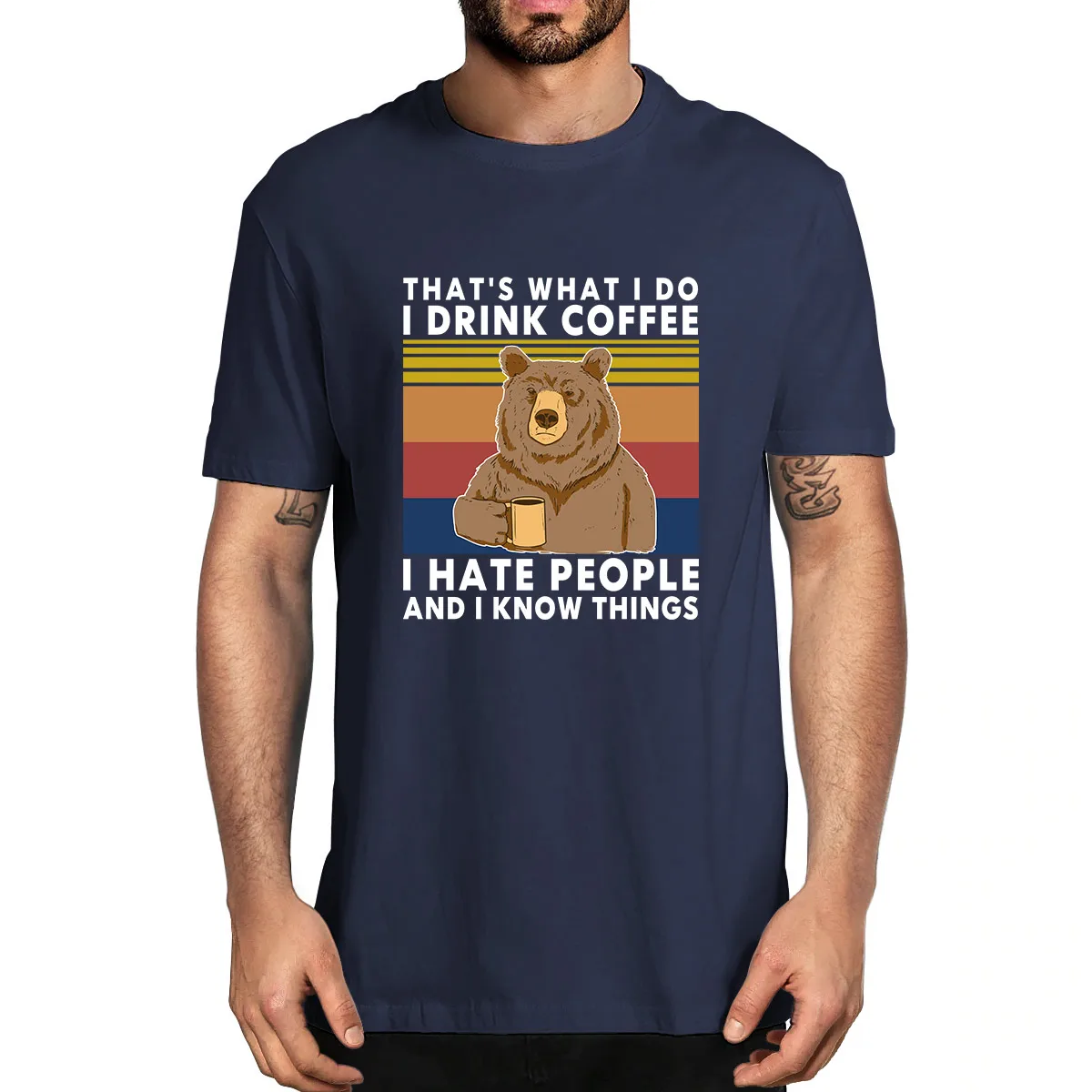 2020 Fashion Summer Bear That's What I Do Drink Coffee Hate People Know Things Vintage Men's 100% Cotton T Shirt Women XS-5XL
2020 Fashion Summer Bear That's What I Do Drink Coffee Hate People Know Things Vintage Men's 100% Cotton T Shirt Women XS-5XL