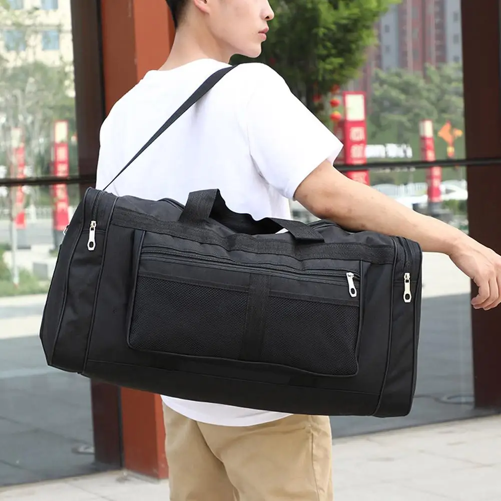 Large Capacity Oxford Travel Duffel Bag Multi Compartment Front Mesh Pocket Adjustable Shoulder Strap for Gym Sports O7W1
Large Capacity Oxford Travel Duffel Bag Multi Compartment Front Mesh Pocket Adjustable Shoulder Strap for Gym Sports O7W1