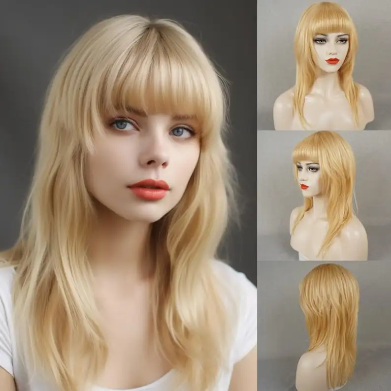 Long Shag Human Hair Wig with Bangs Blonde Wig for Women Hair Loss Cosplay Wigs Headband Wig for Women
Long Shag Human Hair Wig with Bangs Blonde Wig for Women Hair Loss Cosplay Wigs Headband Wig for Women