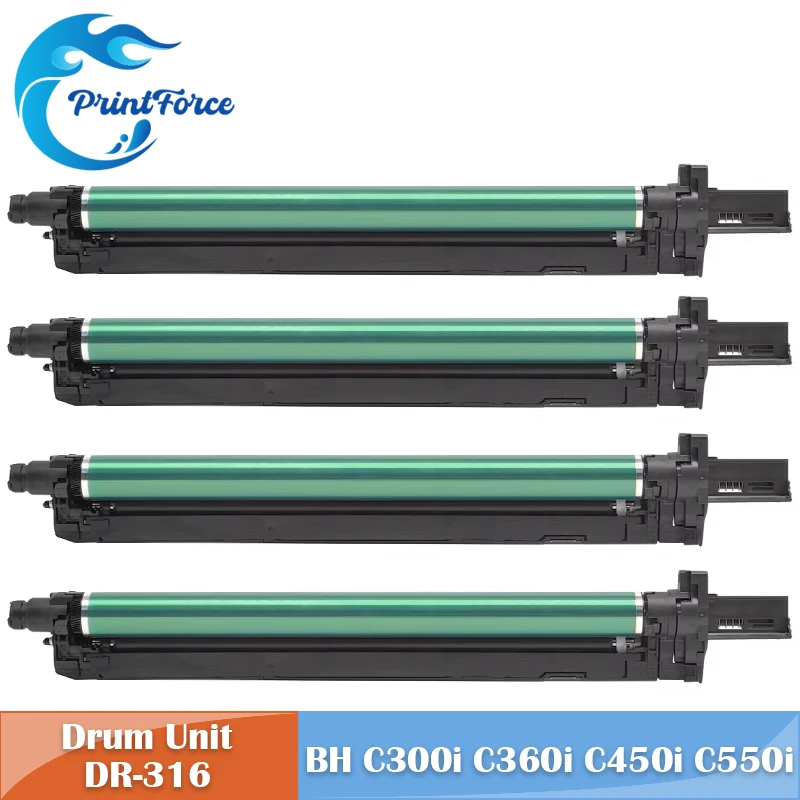 DR316 DR-316 100K Pages Drum Unit Cartridge for Konica Minolta Bizhub C250i C300i C360i C7130i C450i C550i C650i C750i
DR316 DR-316 100K Pages Drum Unit Cartridge for Konica Minolta Bizhub C250i C300i C360i C7130i C450i C550i C650i C750i