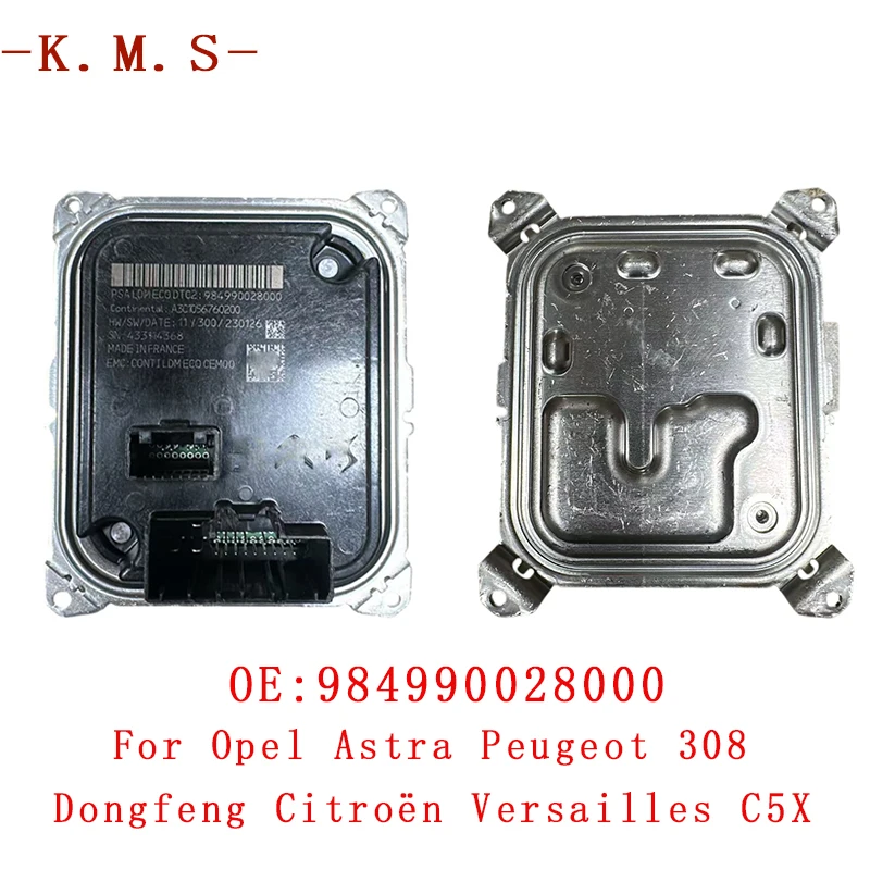984990028000 For Opel Astra Peugeot 308 Dongfeng Citroën Versailles C5X Original headlight module LED headlight driver module
984990028000 For Opel Astra Peugeot 308 Dongfeng Citroën Versailles C5X Original headlight module LED headlight driver module
