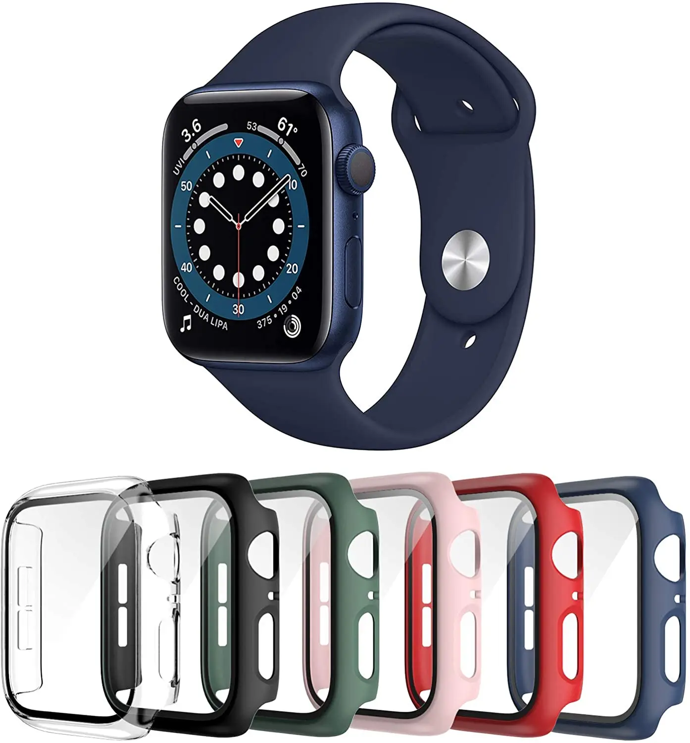 Case+Tempered Film for Apple watch 45mm 41mm 44mm 42mm 40mm 38mm Glass Protective Cover for iWatch series 9 8 7 6 5 4 3 SE Shell
Case+Tempered Film for Apple watch 45mm 41mm 44mm 42mm 40mm 38mm Glass Protective Cover for iWatch series 9 8 7 6 5 4 3 SE Shell