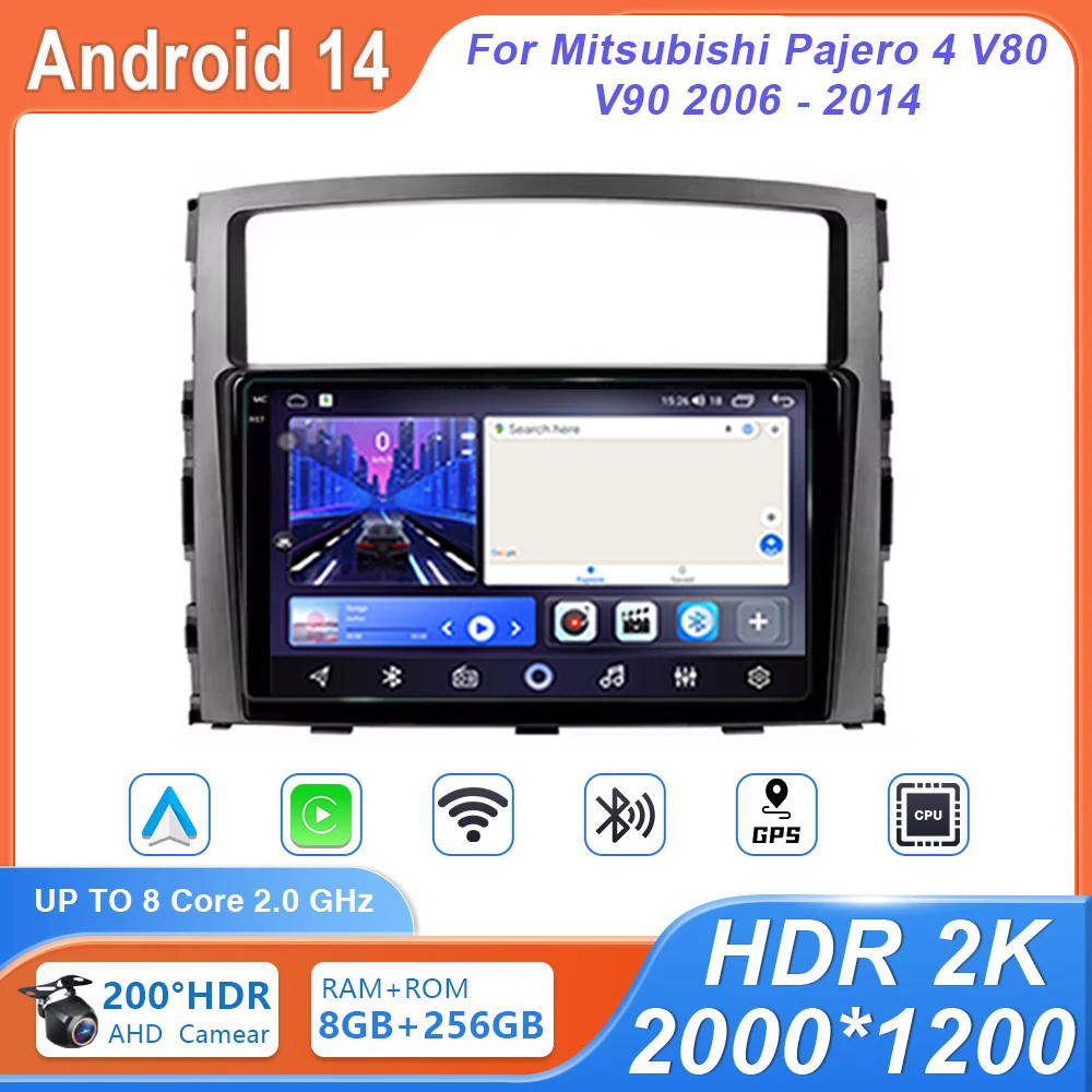 For Mitsubishi Pajero 4 2006-2014 Car Radio Android Automotive Multimedia Player GPS Navigation Carplay Touch Screen Auto Stereo
For Mitsubishi Pajero 4 2006-2014 Car Radio Android Automotive Multimedia Player GPS Navigation Carplay Touch Screen Auto Stereo