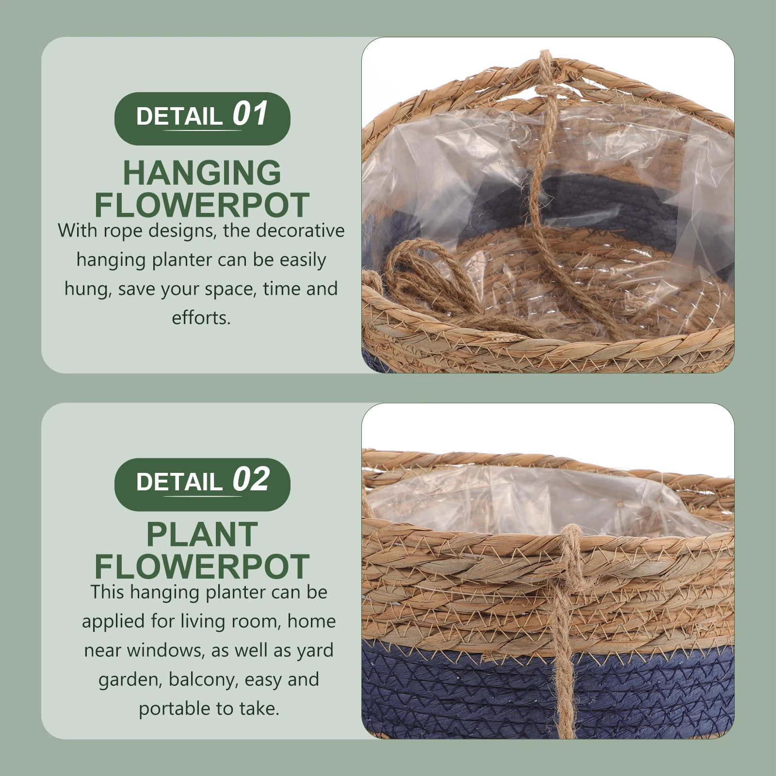 Single Layer Hanging Basket Planter Plant Pot Sturdy Structure Long Term Use Garden Balcony Space
Single Layer Hanging Basket Planter Plant Pot Sturdy Structure Long Term Use Garden Balcony Space