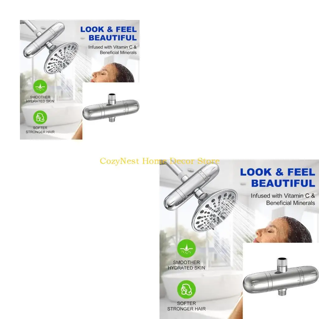 92MF High Output Multi-Stage Shower Filter Stainless Steels Shower Head Water Filter Enhances Water Quality For Smooth Skin
92MF High Output Multi-Stage Shower Filter Stainless Steels Shower Head Water Filter Enhances Water Quality For Smooth Skin