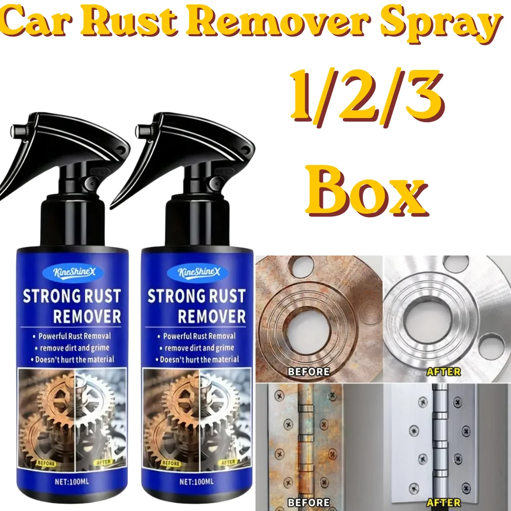 Car Rust Remover Spray Clean Metal Iron Quickly Car Exhaust Pipe Wheel Hub Maintenance Metal Oxidation Stain Removal Agent Kit
Car Rust Remover Spray Clean Metal Iron Quickly Car Exhaust Pipe Wheel Hub Maintenance Metal Oxidation Stain Removal Agent Kit