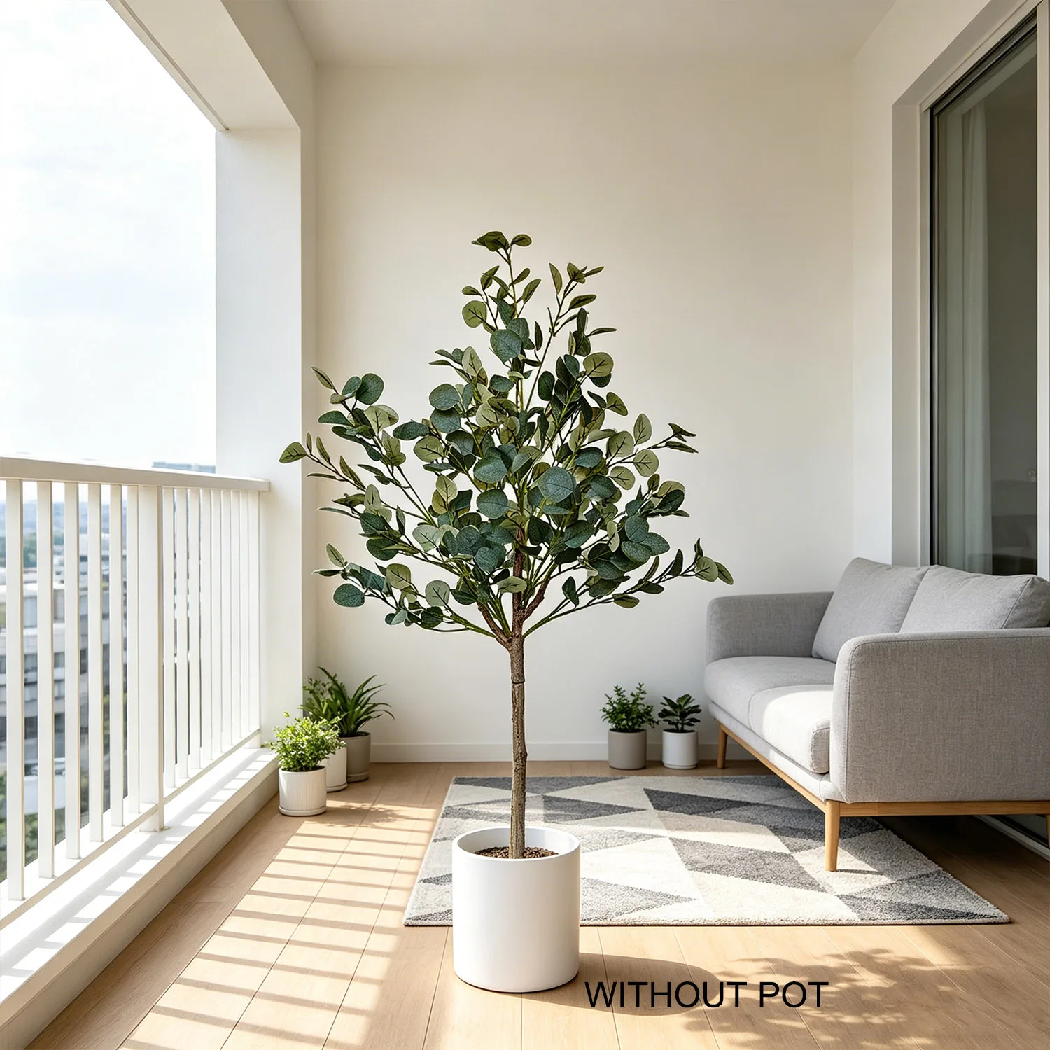 4.59ft Artificial Eucalyptus Plant UV-resistant Faux Plant Indoor Outdoor Fake Plant For Home Garden Balcony Living Room Decor
4.59ft Artificial Eucalyptus Plant UV-resistant Faux Plant Indoor Outdoor Fake Plant For Home Garden Balcony Living Room Decor