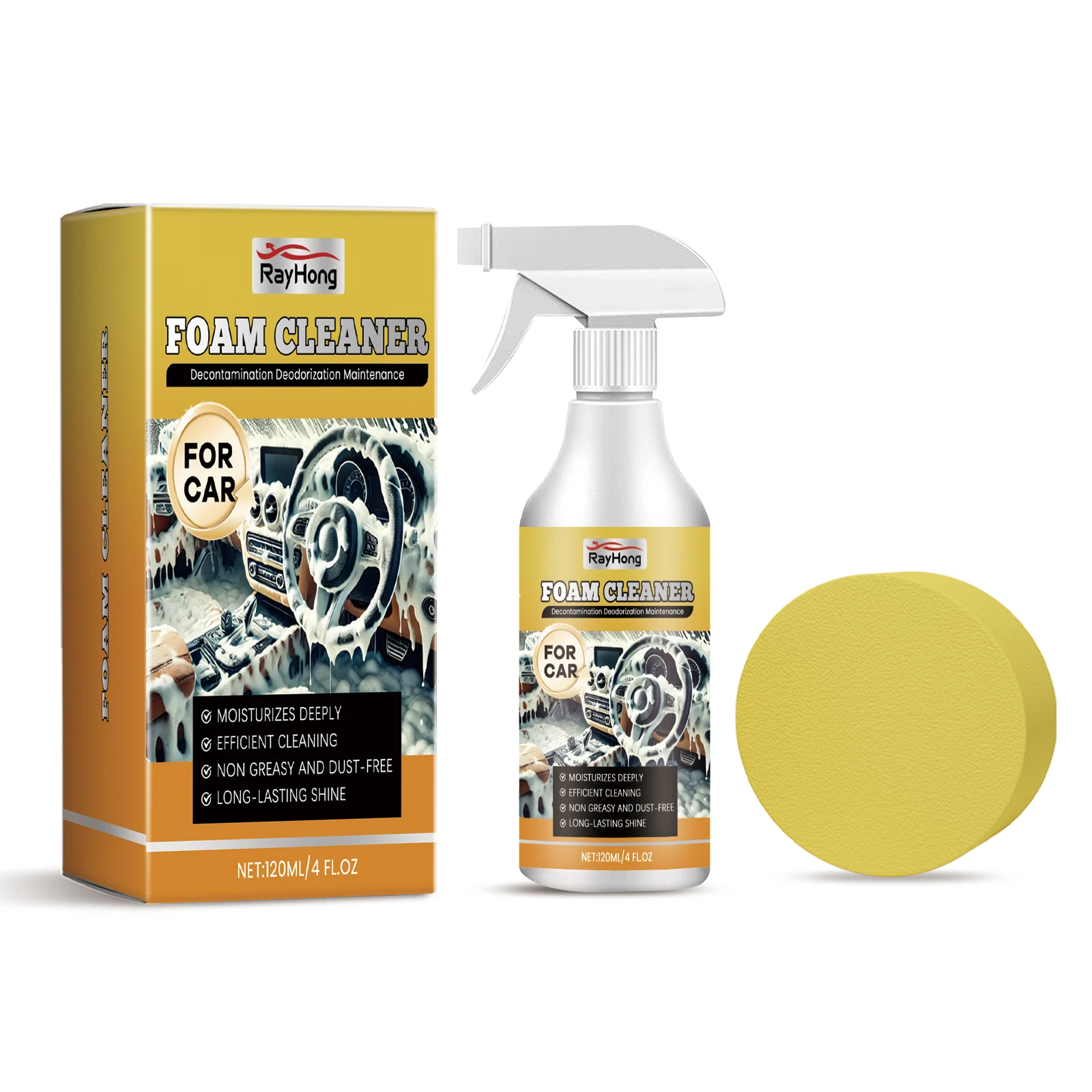 Car Multi-Purpose Foam Cleaner Car Interior Cleaning And Maintenance Decontamination Waterproof Car Maintenance
Car Multi-Purpose Foam Cleaner Car Interior Cleaning And Maintenance Decontamination Waterproof Car Maintenance
