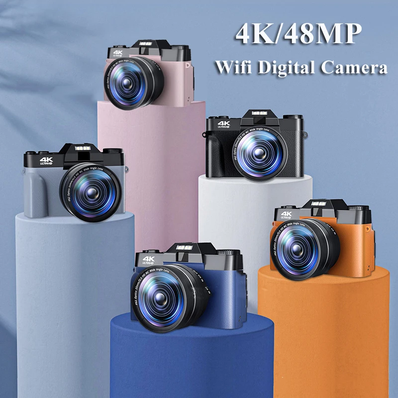 4K Digital Camera 48MP Vlogging Camcorder for YouTube WIFI Portable Handheld Digital Camera 16xZoom Time-lapse Slow Motion
4K Digital Camera 48MP Vlogging Camcorder for YouTube WIFI Portable Handheld Digital Camera 16xZoom Time-lapse Slow Motion