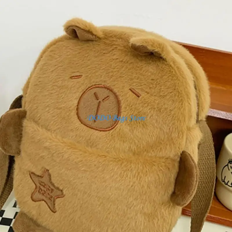 E8FB Women Capybara Shoulder Bag Soft Plush Crossbody Bag Cartoon Animal Chest Bag
E8FB Women Capybara Shoulder Bag Soft Plush Crossbody Bag Cartoon Animal Chest Bag
