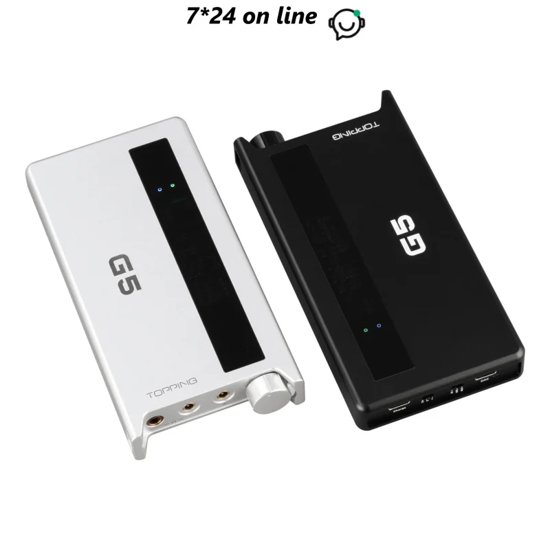 TOPPING G5 Headphone Amplifier Portable ES9068AS DAC&Amp LDAC Hi-res Audio Support UP To DSD512 768kHz
TOPPING G5 Headphone Amplifier Portable ES9068AS DAC&Amp LDAC Hi-res Audio Support UP To DSD512 768kHz