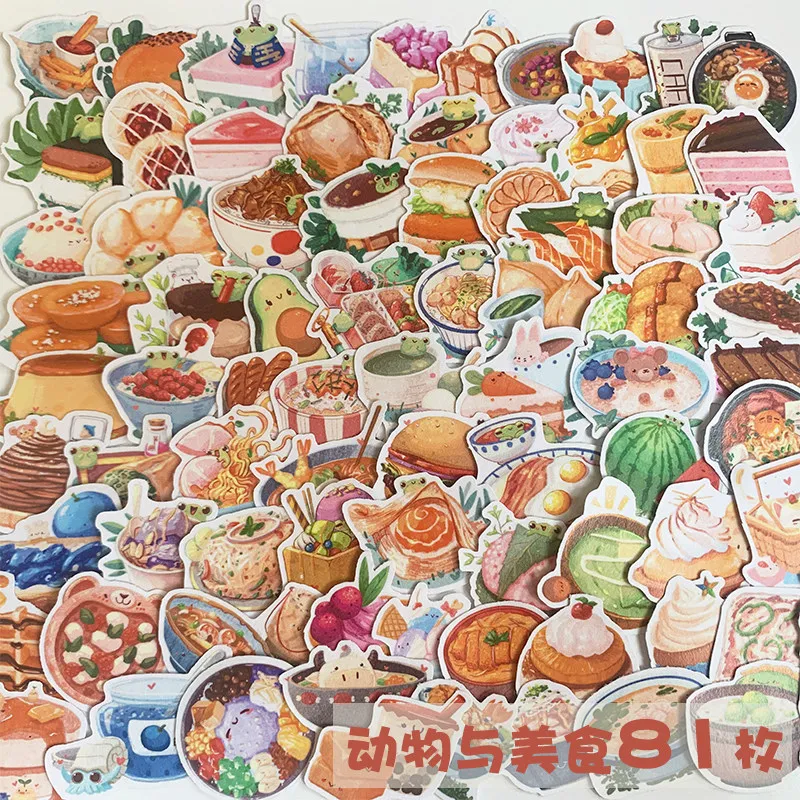 Cute Cartoon Animal and Food Stickers DIY Decorative Decals for Journal Laptop Phone Case Scrapbooking Album
Cute Cartoon Animal and Food Stickers DIY Decorative Decals for Journal Laptop Phone Case Scrapbooking Album