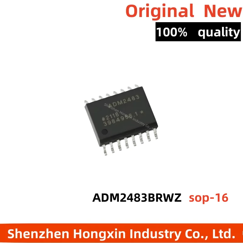 (5piece) New ADM2483BRWZ-REEL SOIC-16 half duplex isolated RS-485 transceiver chip
(5piece) New ADM2483BRWZ-REEL SOIC-16 half duplex isolated RS-485 transceiver chip