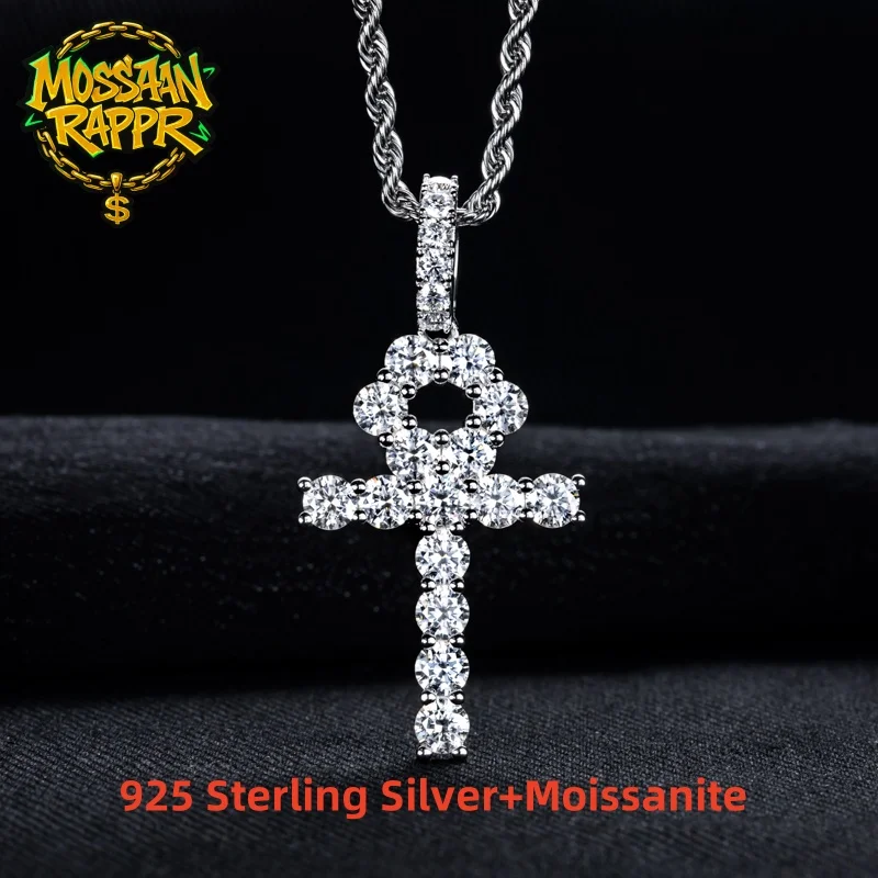MossanRappr 8.1cttw D Color Moissanite Diamond Cross Necklace for Men Women 925 Sterling Silver Luxury Iced Out Hip Hop Pendant
MossanRappr 8.1cttw D Color Moissanite Diamond Cross Necklace for Men Women 925 Sterling Silver Luxury Iced Out Hip Hop Pendant