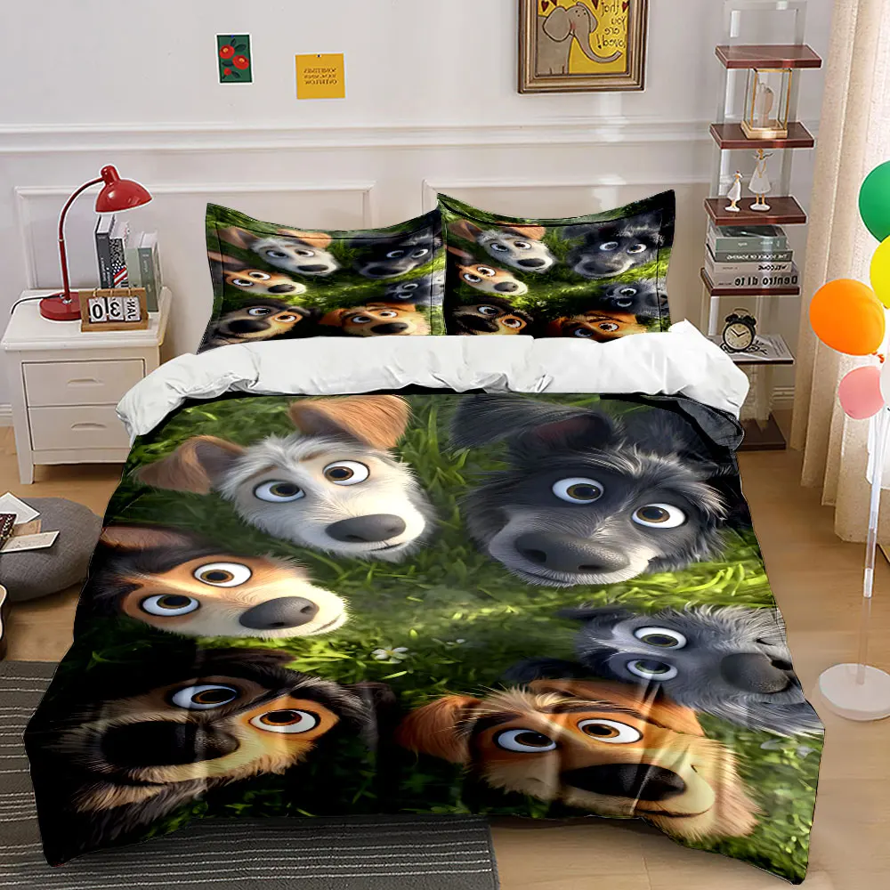 Six animated dogs gazing upward Print Bedding Set 1 Duvet Cover 2 Pillowcases for Adult and Children Luxury Gift Full Size
Six animated dogs gazing upward Print Bedding Set 1 Duvet Cover 2 Pillowcases for Adult and Children Luxury Gift Full Size