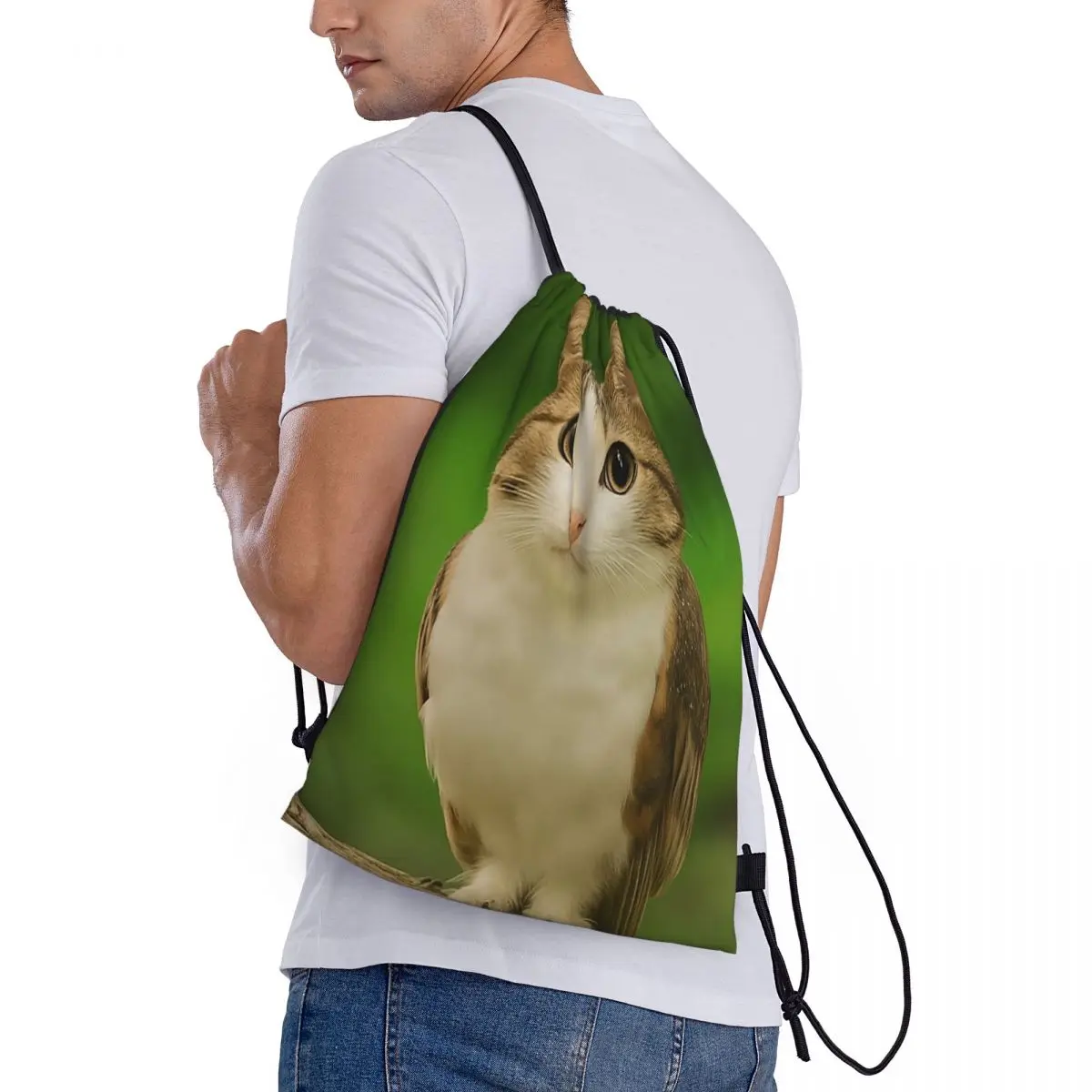 Meowl Cat Owl Funny Internet Trendy Meme Backpacks Multi-function Drawstring Bags Sports Bag Book Bags for Travel Students
Meowl Cat Owl Funny Internet Trendy Meme Backpacks Multi-function Drawstring Bags Sports Bag Book Bags for Travel Students
