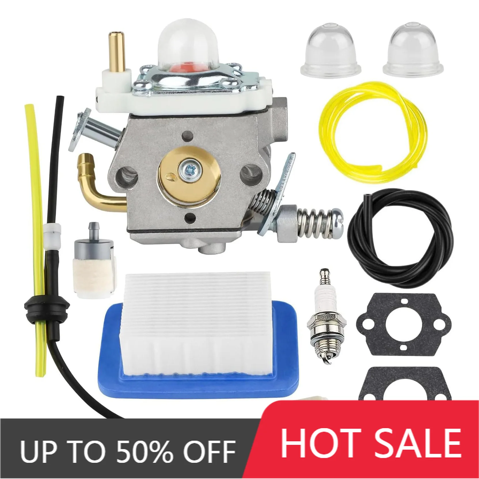 Suitable for PB-580T WTA-35 carburetor Echo A021004331 A021004330 blower accessories lawn mower blower
Suitable for PB-580T WTA-35 carburetor Echo A021004331 A021004330 blower accessories lawn mower blower