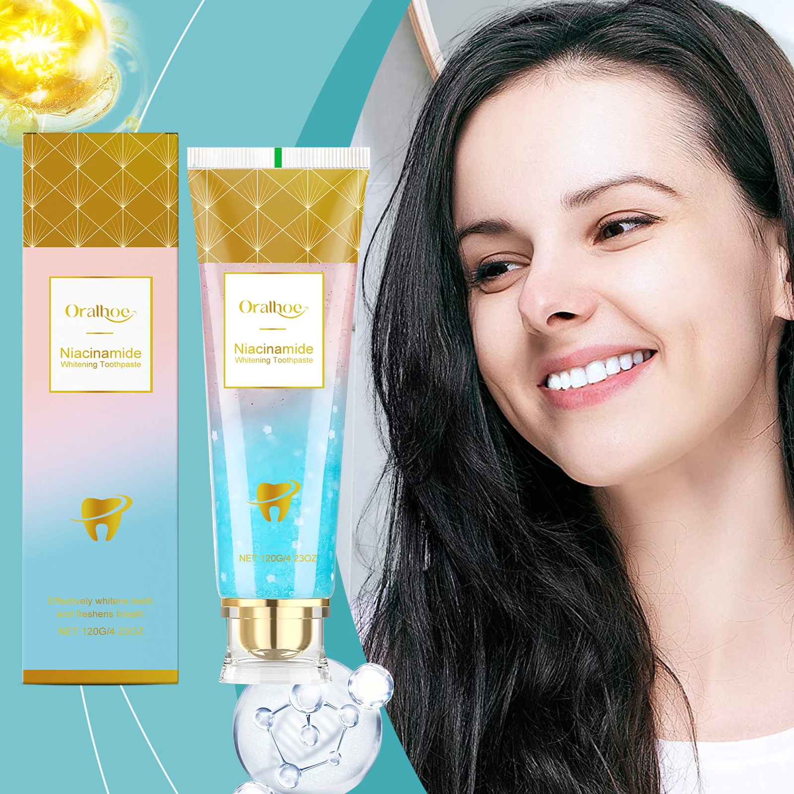 Ниацинамидная отбеливающая зубная паста, удаление зубных пятен, предотвращение неприятного запаха изо рта, чистка полости рта, освежающая зубная паста для уменьшения налета
Ниацинамидная отбеливающая зубная паста, удаление зубных пятен, предотвращение неприятного запаха изо рта, чистка полости рта, освежающая зубная паста для уменьшения налета