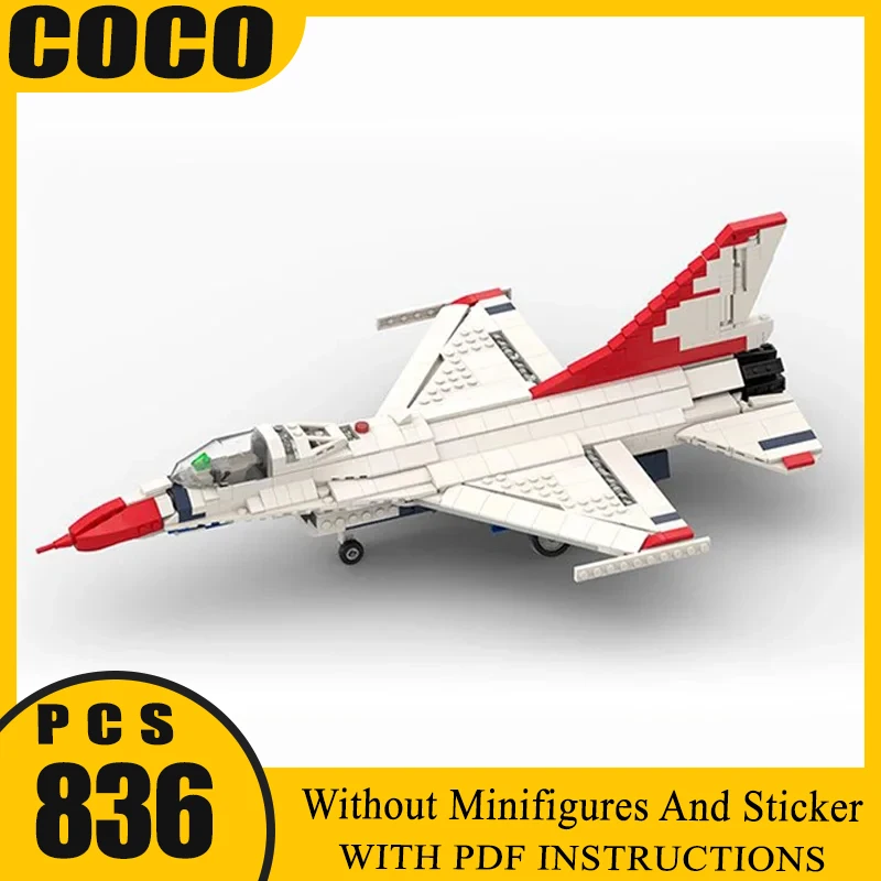 Moc Building Bricks Military F-16 Thunder Bird Fighter Model Technology Modular Blocks Construstion Toy DIY Set Assembly Gifts
Moc Building Bricks Military F-16 Thunder Bird Fighter Model Technology Modular Blocks Construstion Toy DIY Set Assembly Gifts