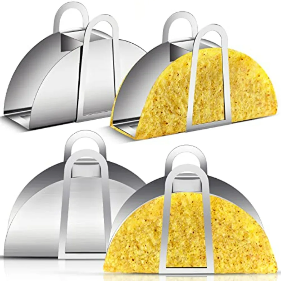 4 Pack Stainless Steel Taco Shell Mold Taco Shell Holder Stands Corn Tortilla Shaper for Frying Crispy Maker for Baking Fryer A
4 Pack Stainless Steel Taco Shell Mold Taco Shell Holder Stands Corn Tortilla Shaper for Frying Crispy Maker for Baking Fryer A