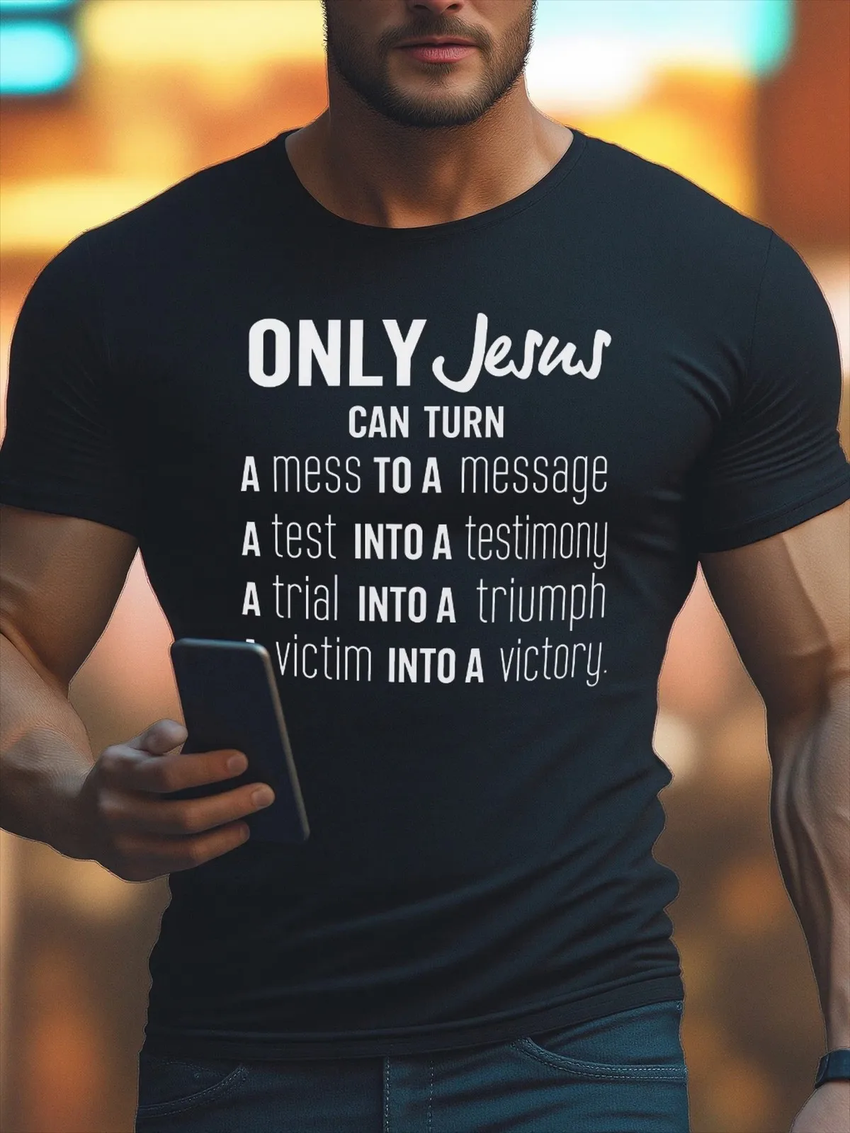 Faith-filled Christian T-Shirt for Daily Inspiration
Faith-filled Christian T-Shirt for Daily Inspiration