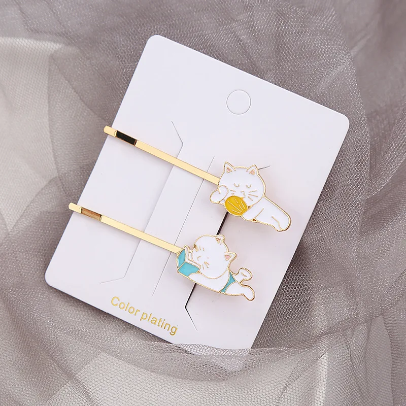 Metal Cat Panda Oil Painting Bar Clip Set for Women Korean Creative Side Hair Accessories Versatile Premium Portable
Metal Cat Panda Oil Painting Bar Clip Set for Women Korean Creative Side Hair Accessories Versatile Premium Portable