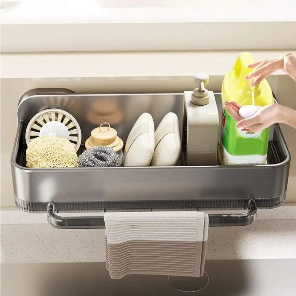 Space Aluminum Suction Cup Sink Drain Rack Punch Free Waterproof Sink Sponge Holder Wall Mounted with Water Tray
Space Aluminum Suction Cup Sink Drain Rack Punch Free Waterproof Sink Sponge Holder Wall Mounted with Water Tray
